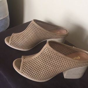 Qupid open toe booties